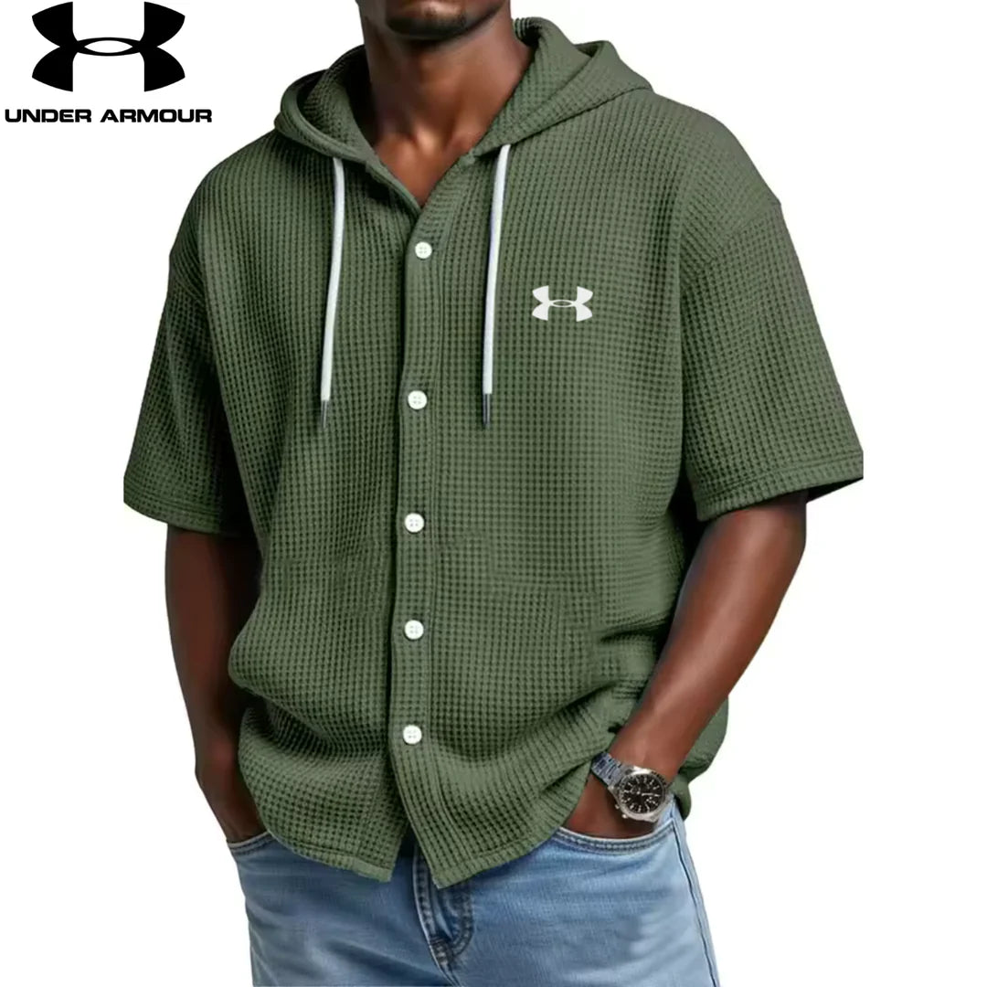 UA™ Waffle Knit Hooded Shirt