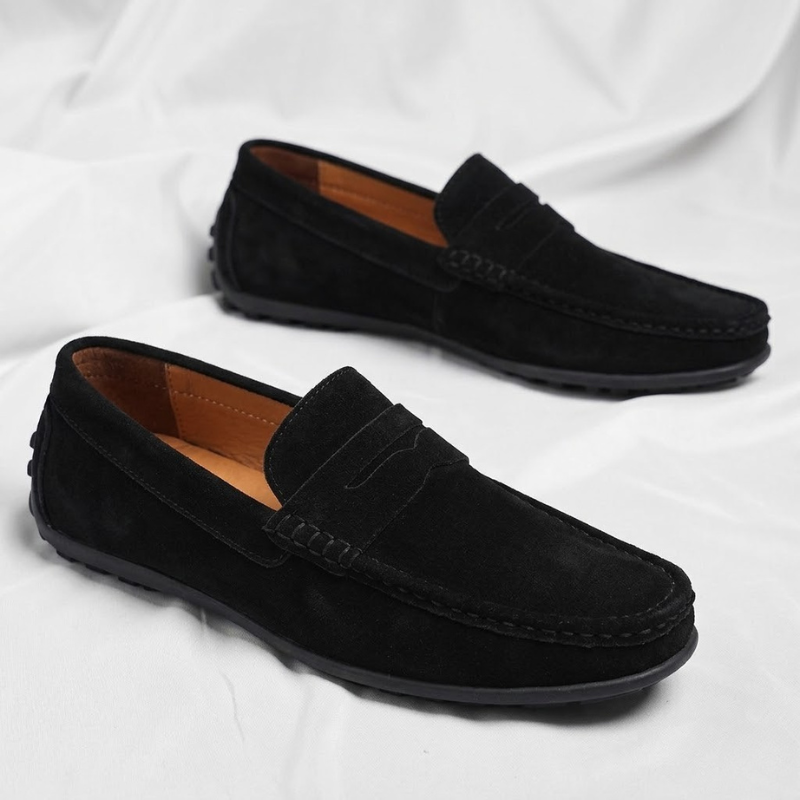 Veneto Suede Slip-On Loafers