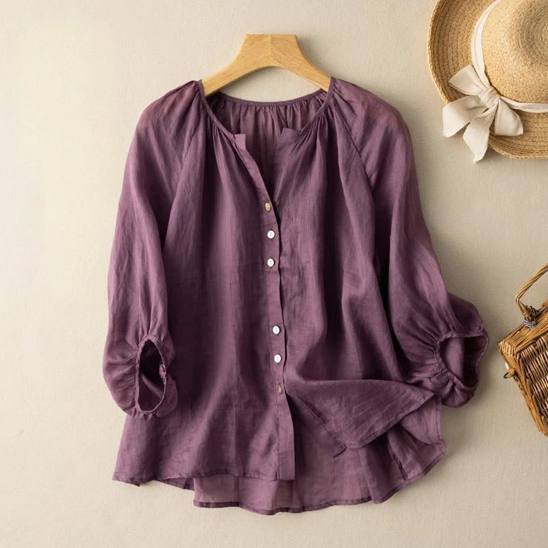 Camille Linen Top