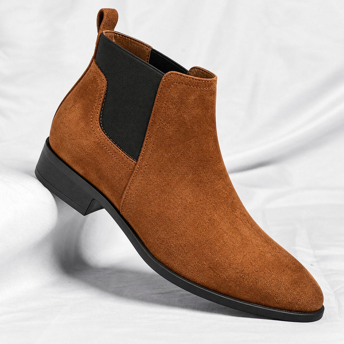 Cristiano Suede Chelsea Ankle Boots