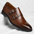 Veneto Leather Monk Strap Shoes