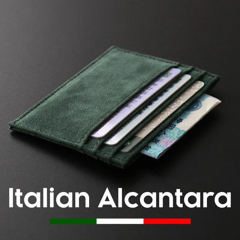 Cavallo Italian Alcantara Leather Wallet