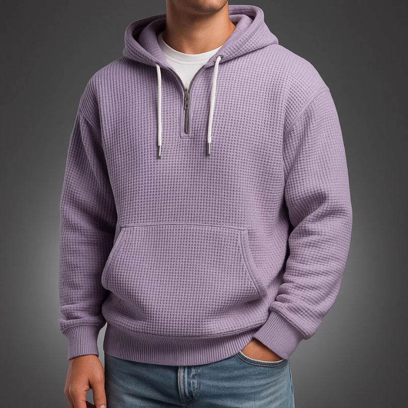 Brennan Cozy Waffle Knit Hoodie