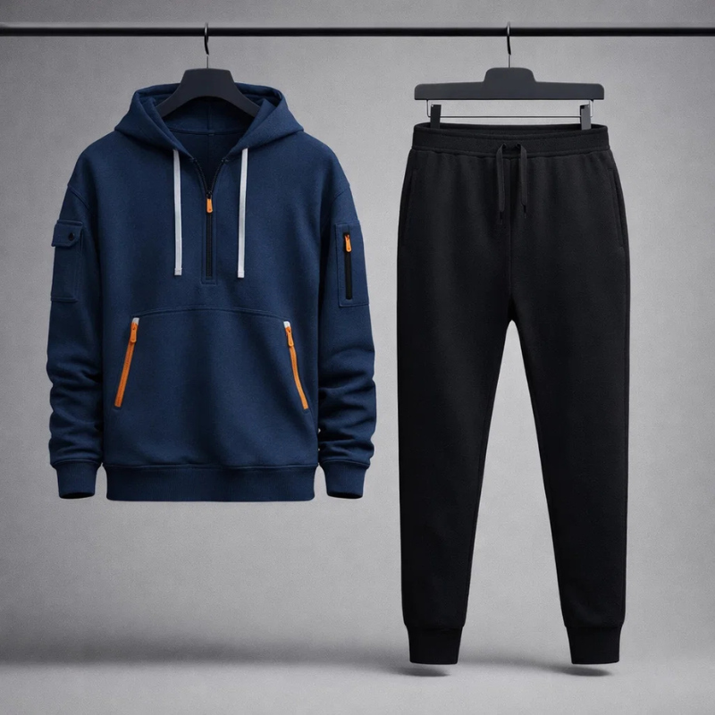 Trendy Tech Tracksuit Ensemble