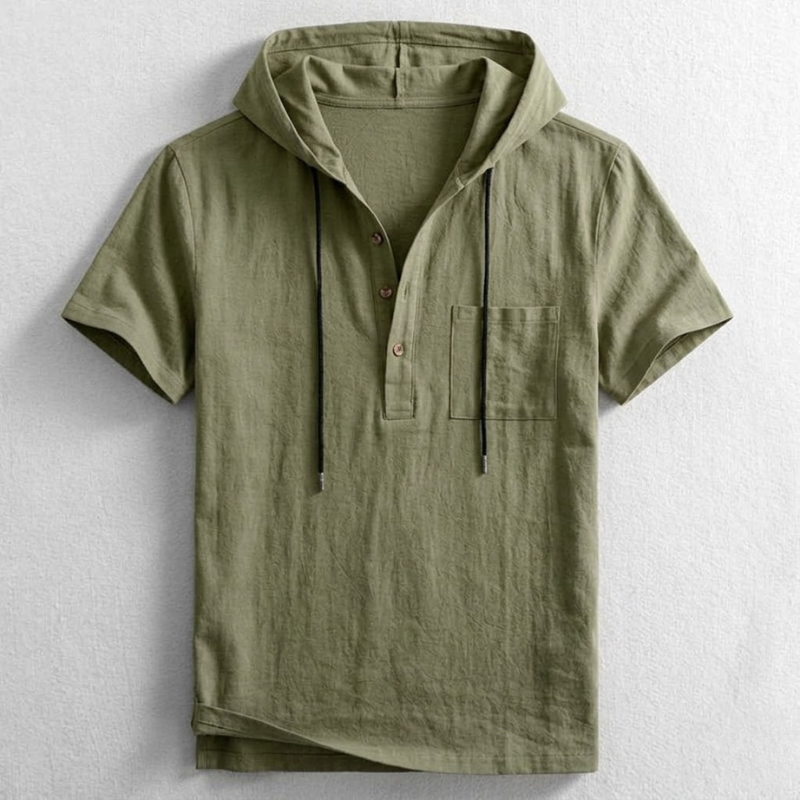 Hudson Hooded Henley Shirt