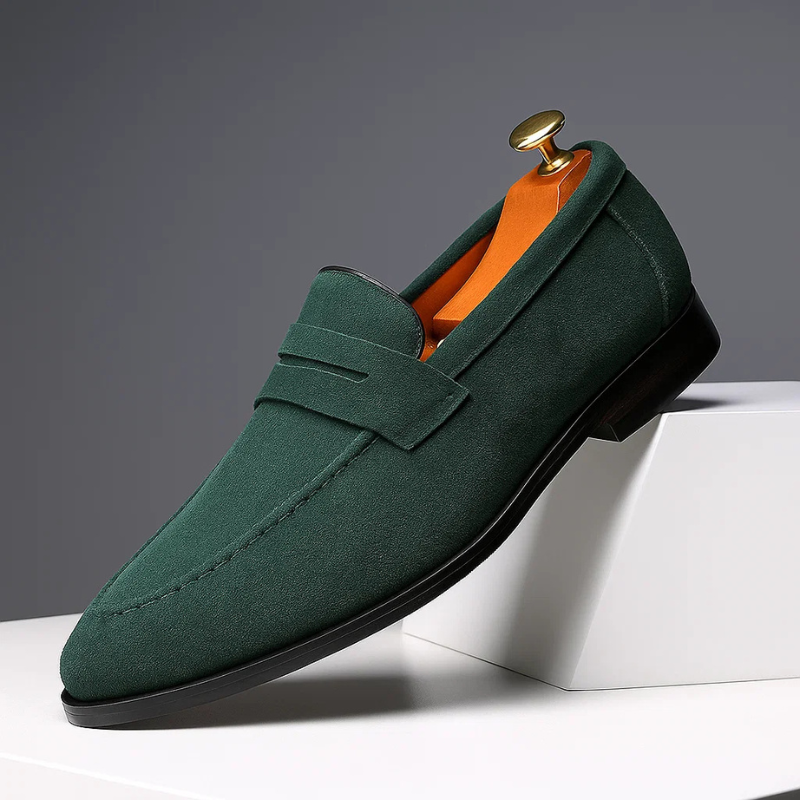 Marco Suede Penny Loafer Shoes