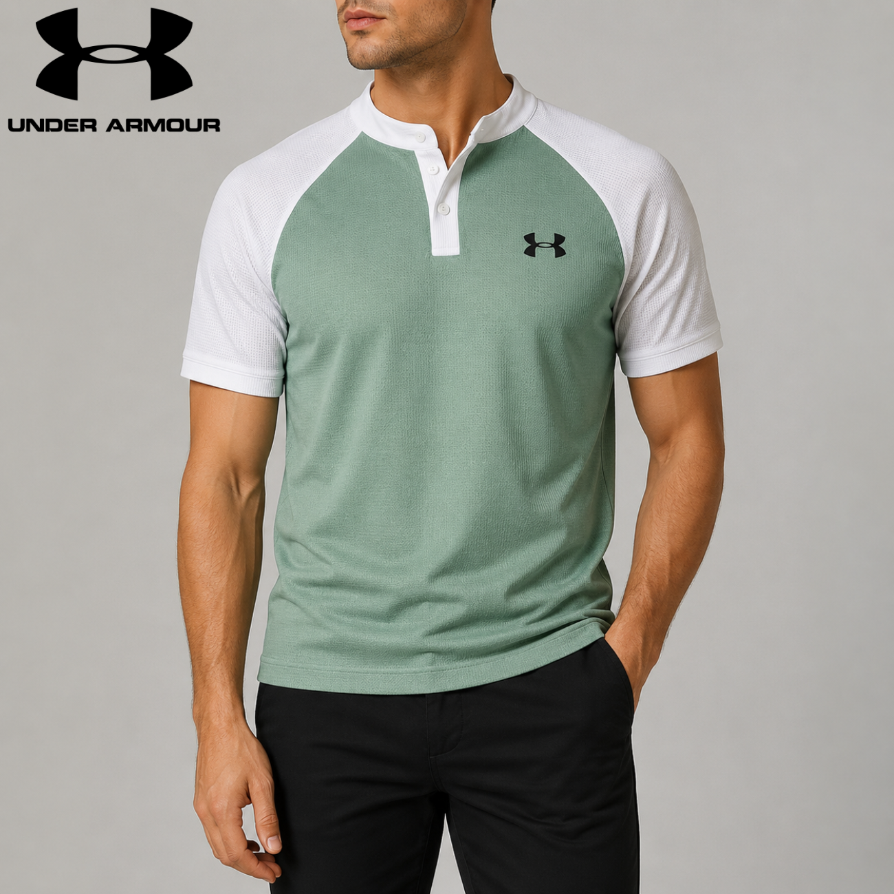 UA™ Refined Contrast Henley Polo
