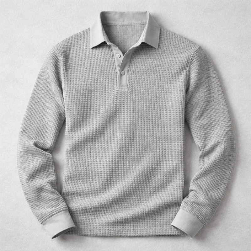 Lusso Long-Sleeve Polo Shirt