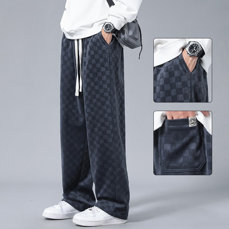 Lusso Checkered Corduroy Joggers
