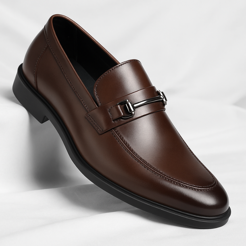 Bruno Genuine Italian Leather Slip-On Shoes