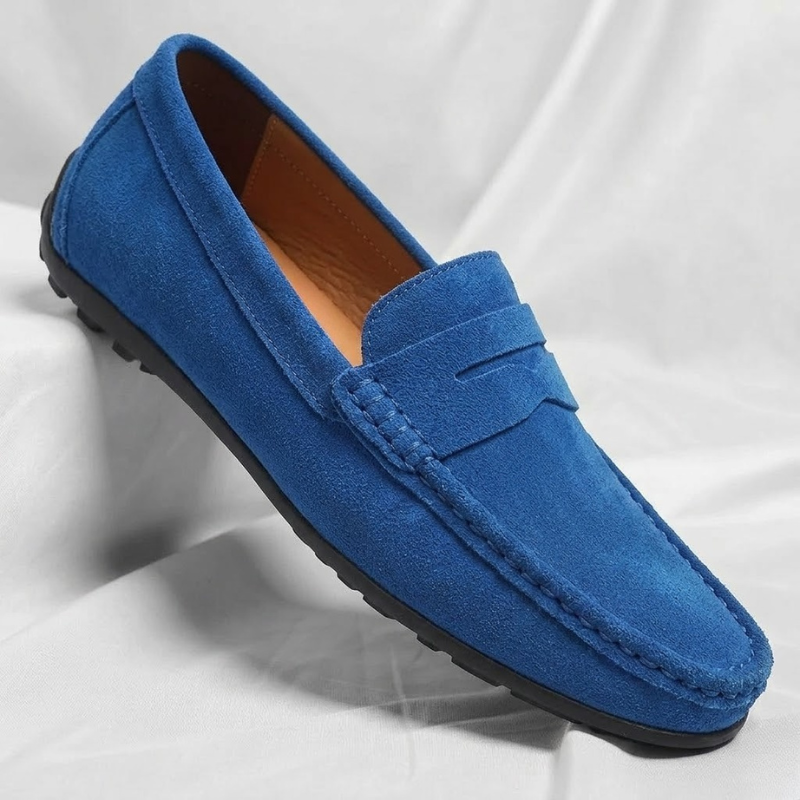 Veneto Suede Slip-On Loafers