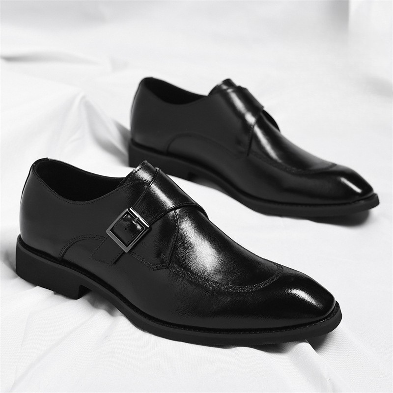 Danbury Leather Monk Strap Shoes