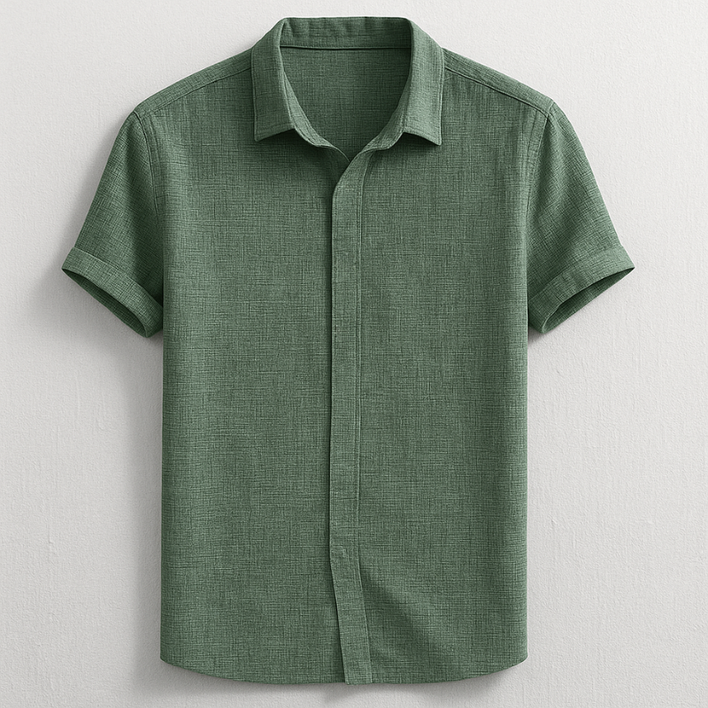 Hudson Button-Up Shirt with Collar