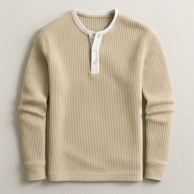 Dalton Long Sleeve Henley Shirt
