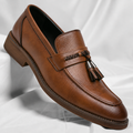 Veneto Leather Tassel Slip-Ons