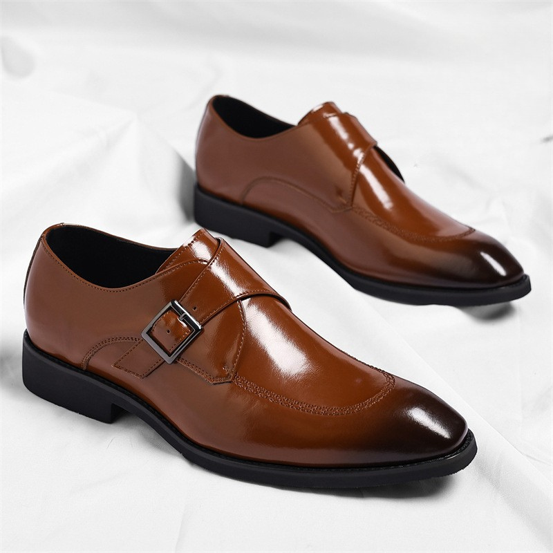 Danbury Leather Monk Strap Shoes