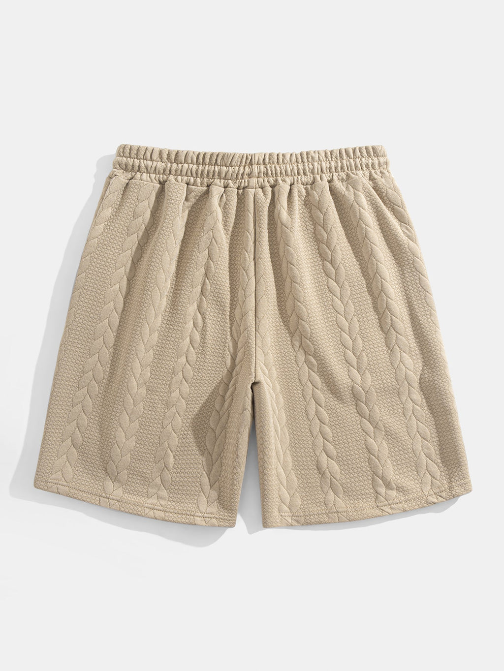 Relax Fit Mid-Length Sleeve Twist Jacquard T-Shirt & Shorts