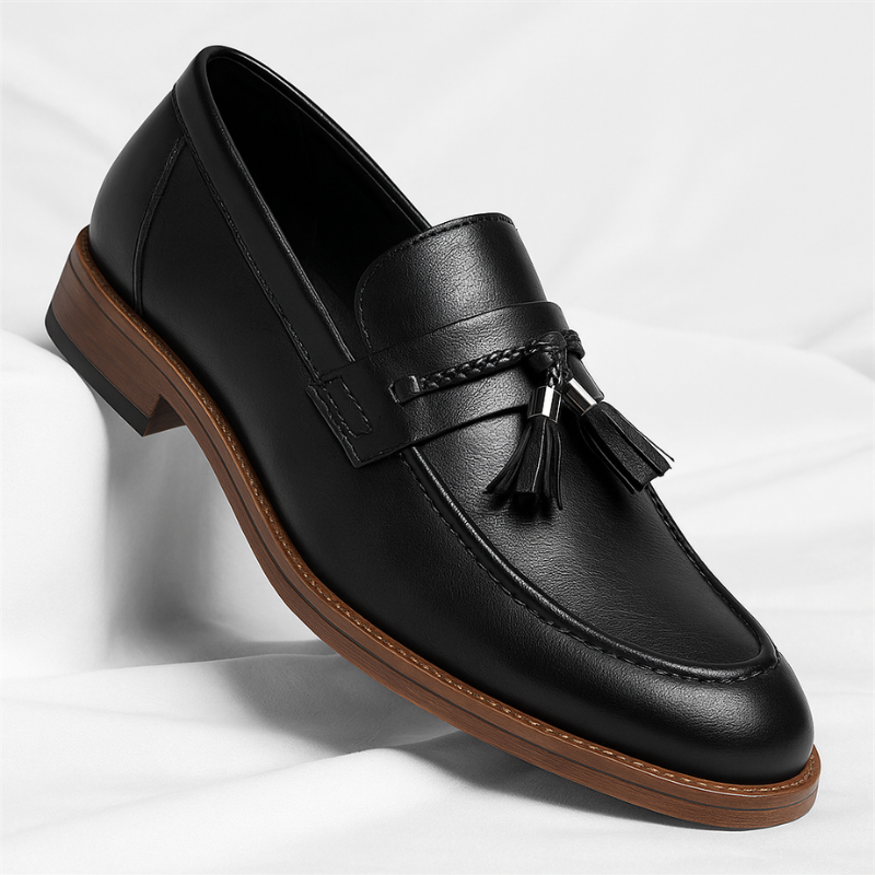 Marco Leather Tassel Slip-Ons