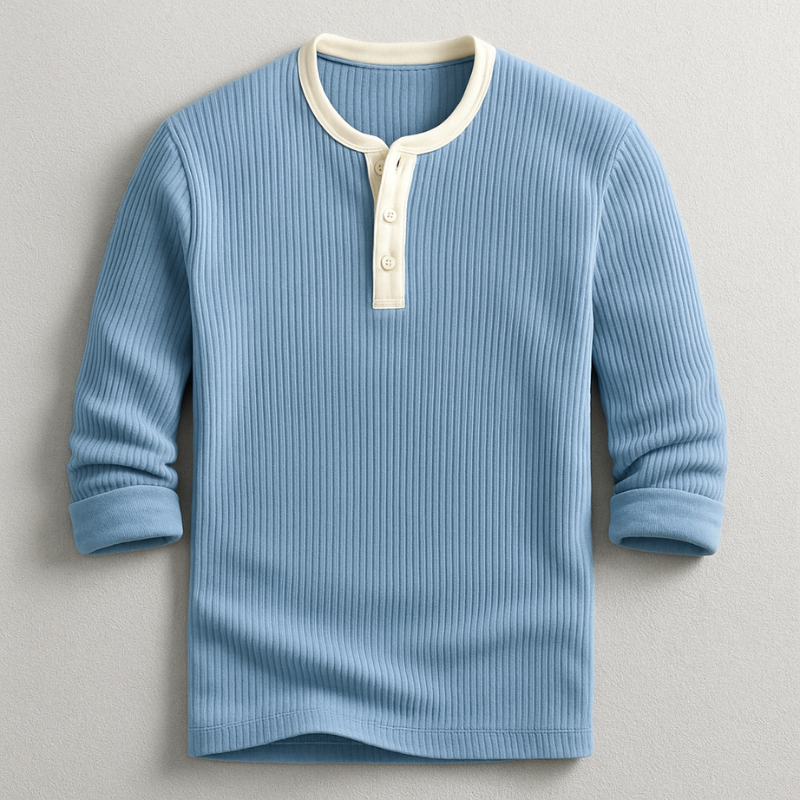 Dalton Long Sleeve Henley Shirt