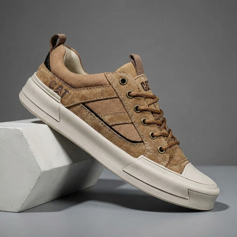 CAT® UrbanDrift Leather Sneakers for Modern Style