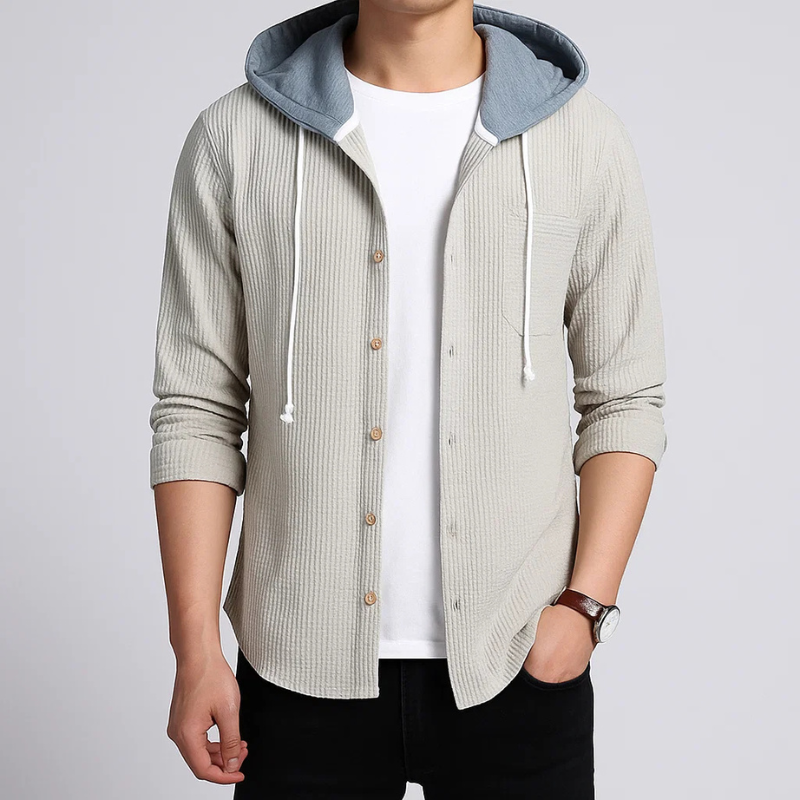 Miller Corduroy Hooded Shirt