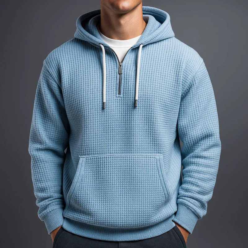 Brennan Cozy Waffle Knit Hoodie