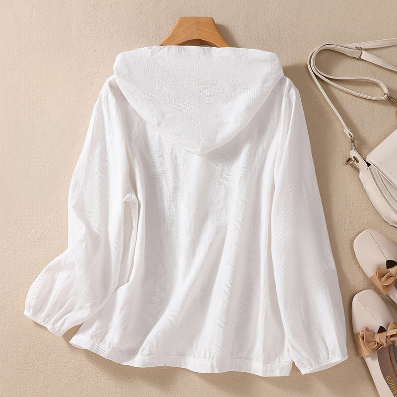 Linen Hoodie by Amanda