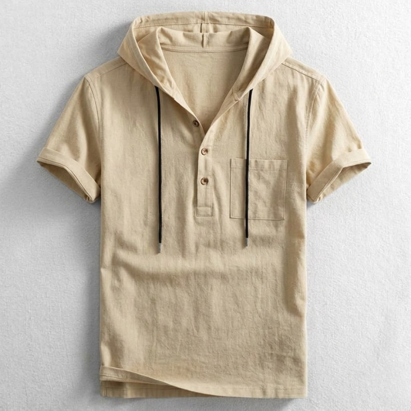 Hudson Hooded Henley Shirt