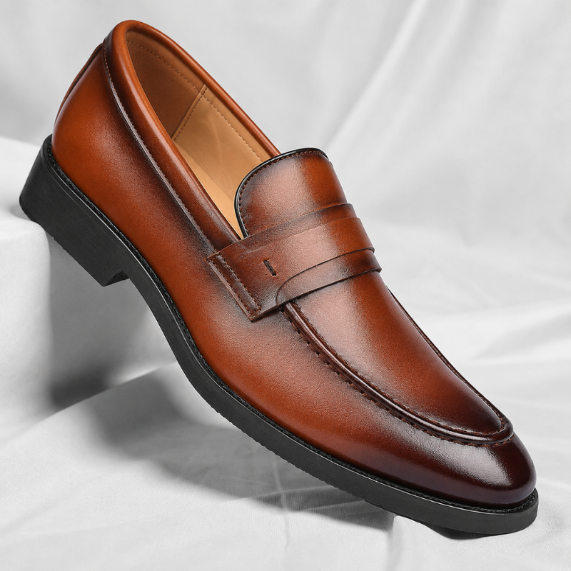 Lucca Genuine Italian Leather Slip-On Shoes