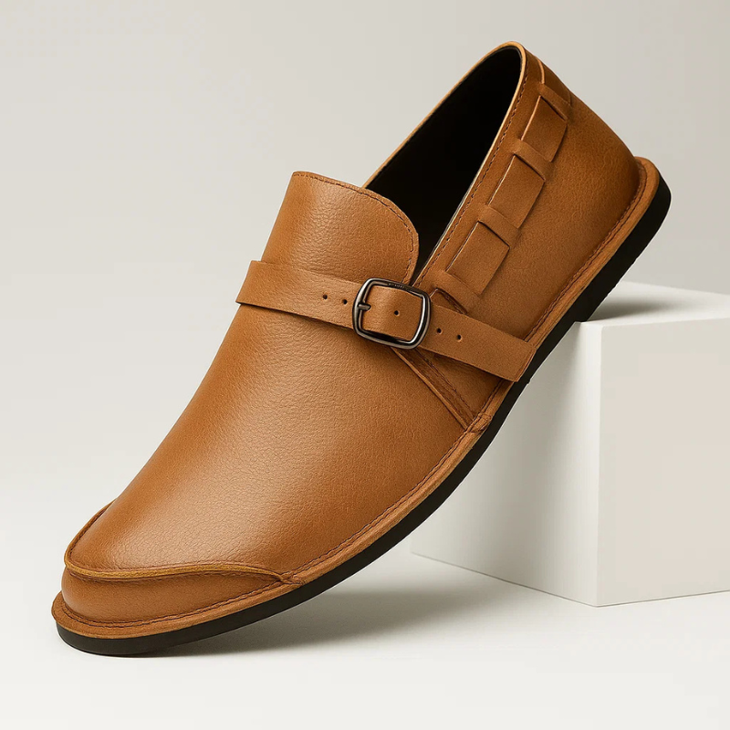 Authentic Leather Loafers by Leonardo