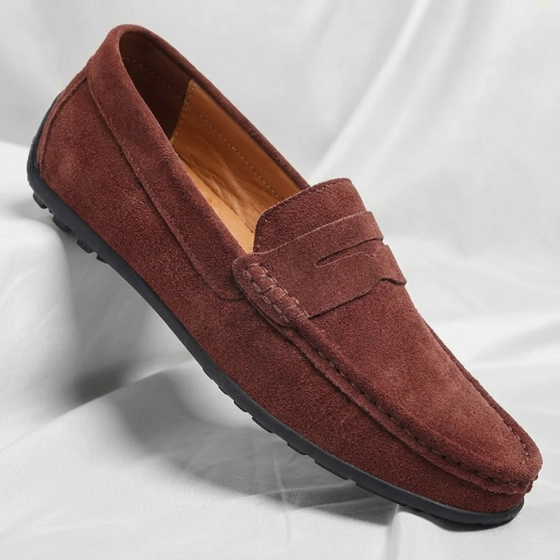 Veneto Suede Slip-On Loafers
