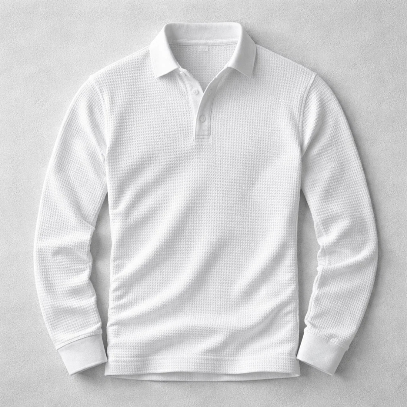 Lusso Long-Sleeve Polo Shirt