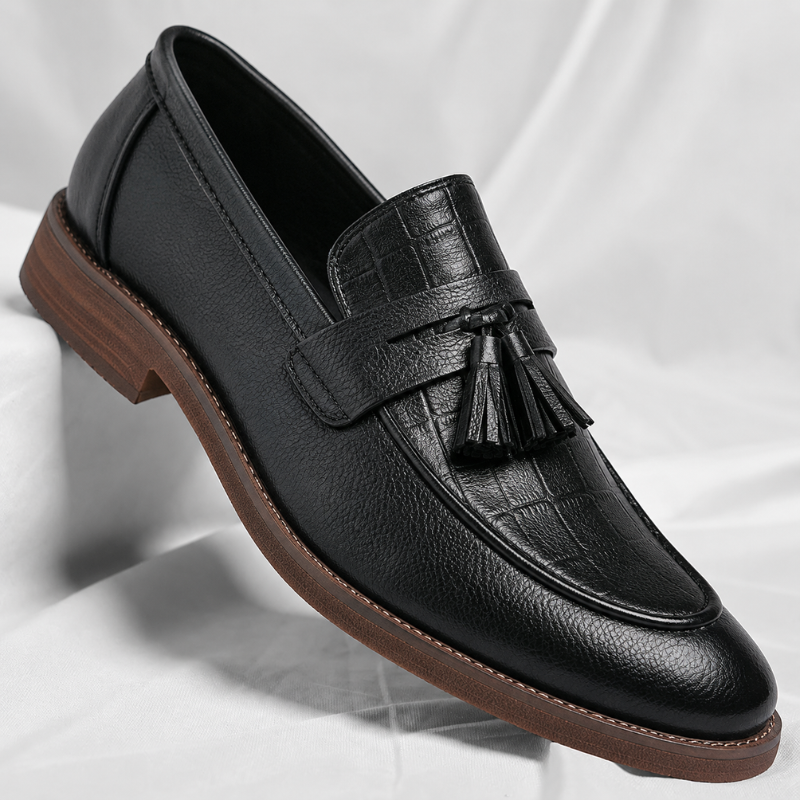 Siena Leather Loafers with Tassel Detail