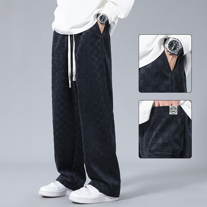 Lusso Checkered Corduroy Joggers
