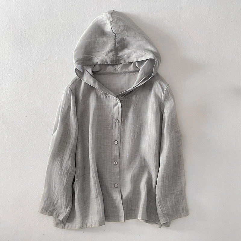 Anya Taylor Linen Pullover Hoodie