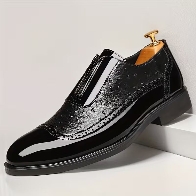 Ostrich Leather Oxford Shoes
