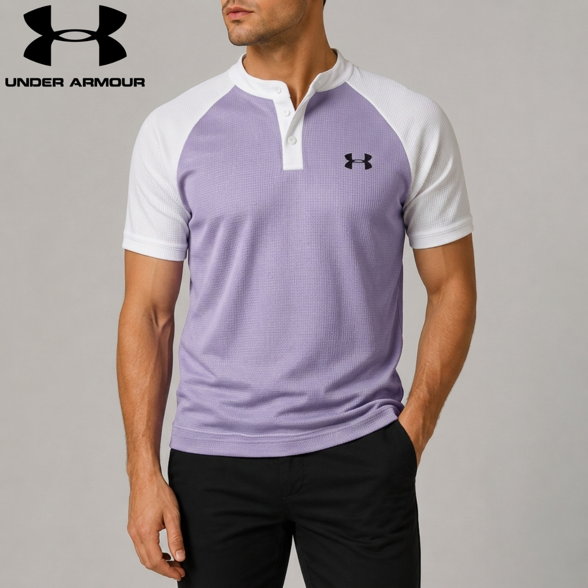 UA™ Refined Contrast Henley Polo