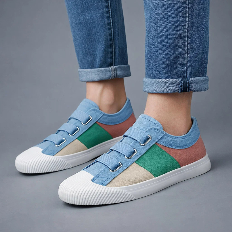Monet-Inspired Canvas Sneakers