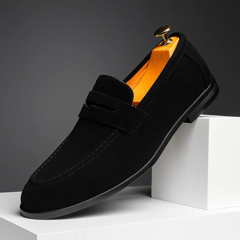 Marco Suede Penny Loafer Shoes