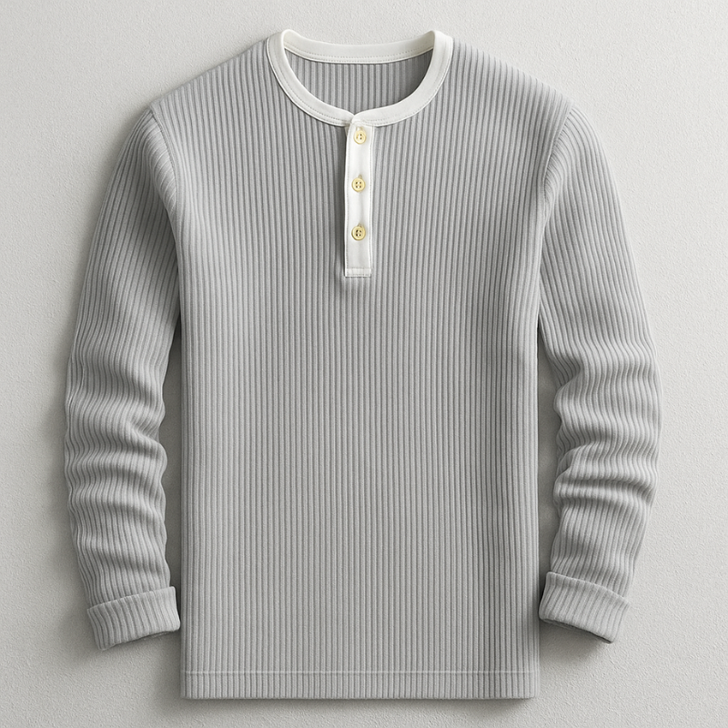 Dalton Long Sleeve Henley Shirt
