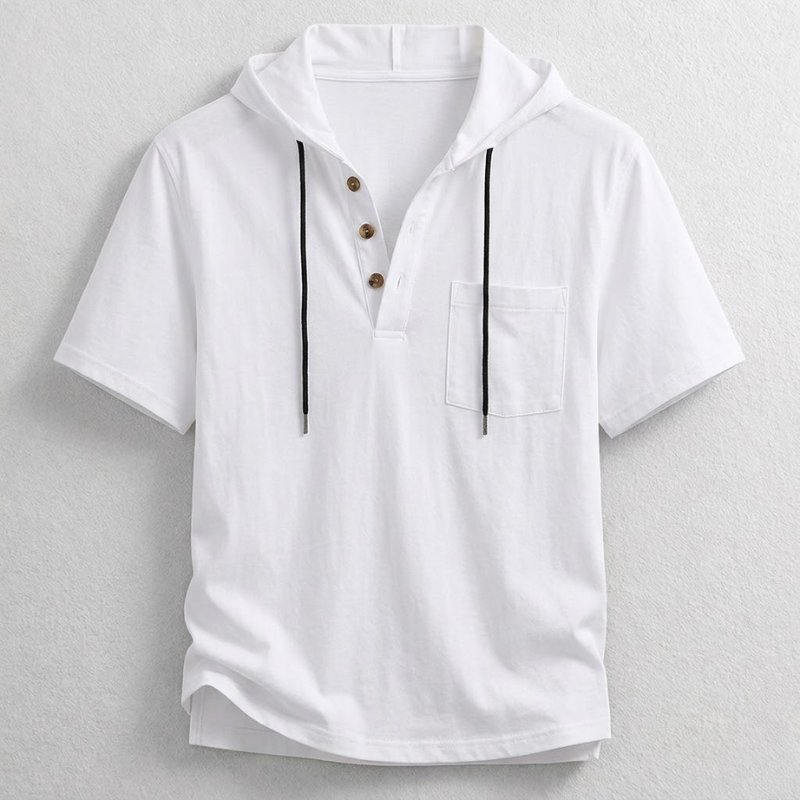 Hudson Hooded Henley Shirt