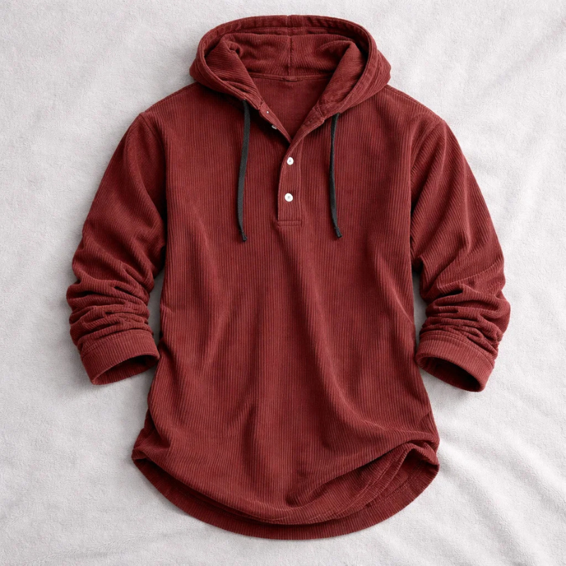 Nolan Corduroy Hooded Sweatshirt