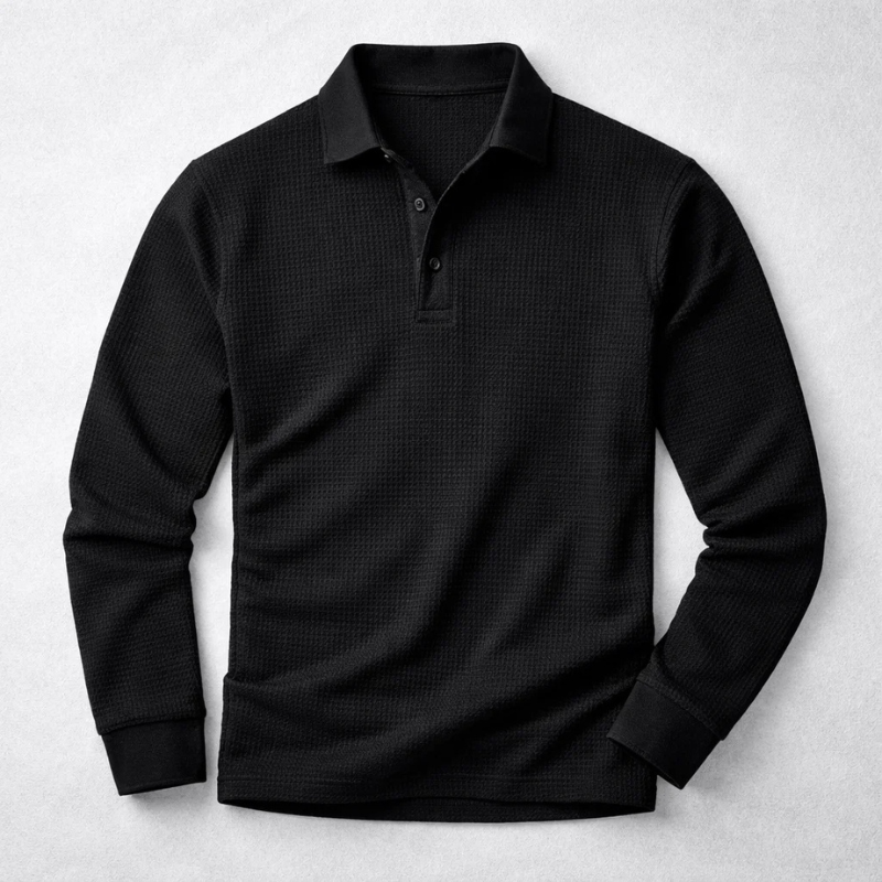 Lusso Long-Sleeve Polo Shirt