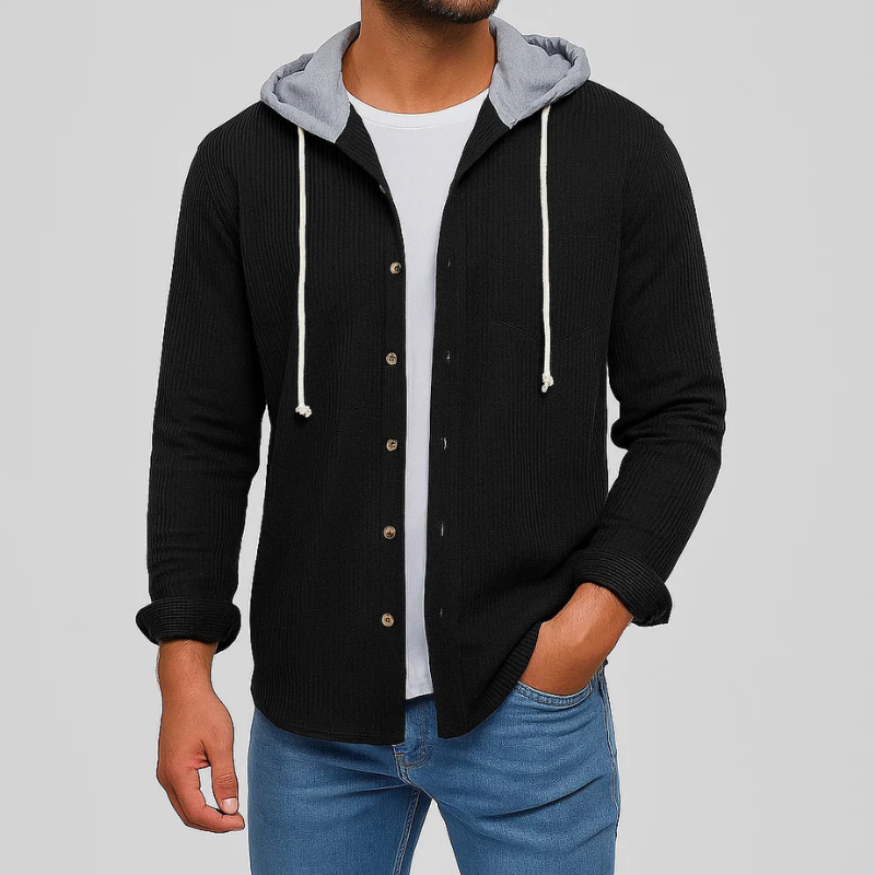 Miller Corduroy Hooded Shirt