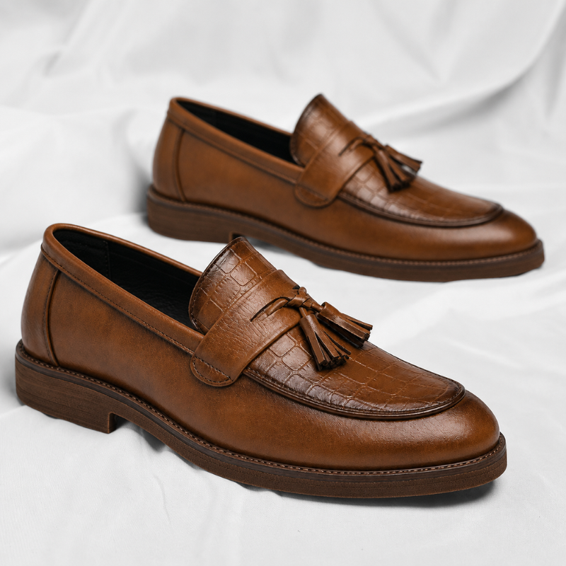 Siena Leather Loafers with Tassel Detail