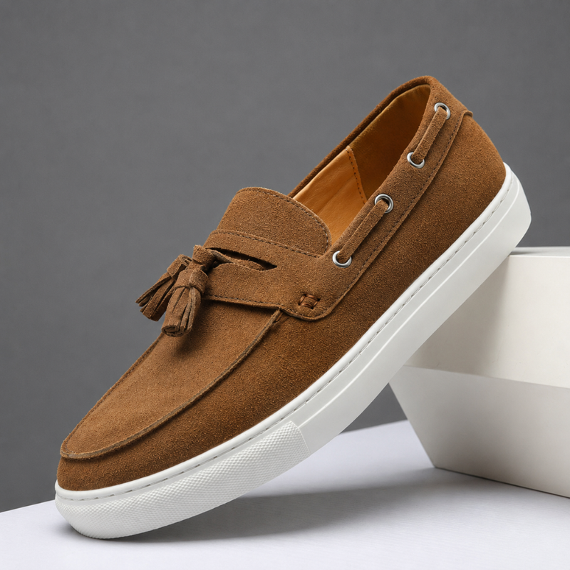Mayfair Suede Loafers with Tassel Detail