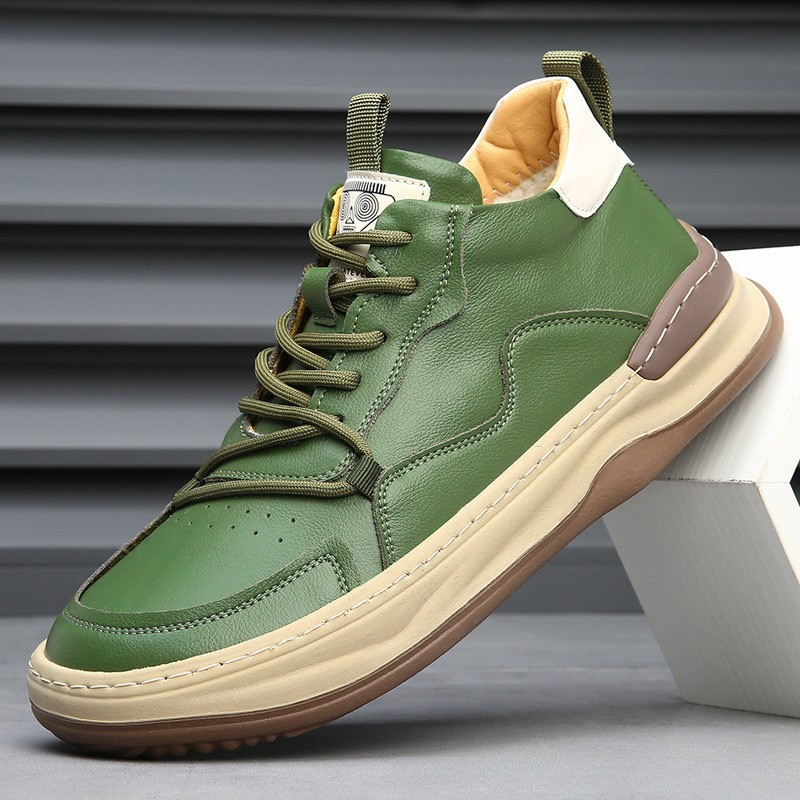 Authentic Italian Leather Sneakers by Marco