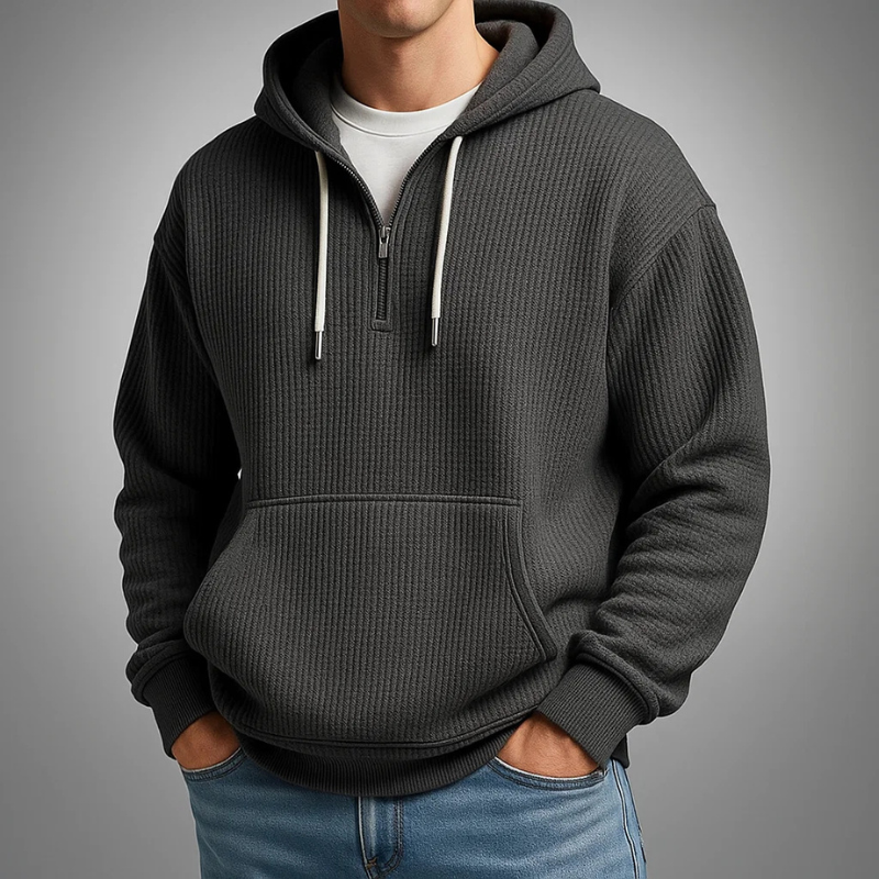 Brennan Cozy Waffle Knit Hoodie
