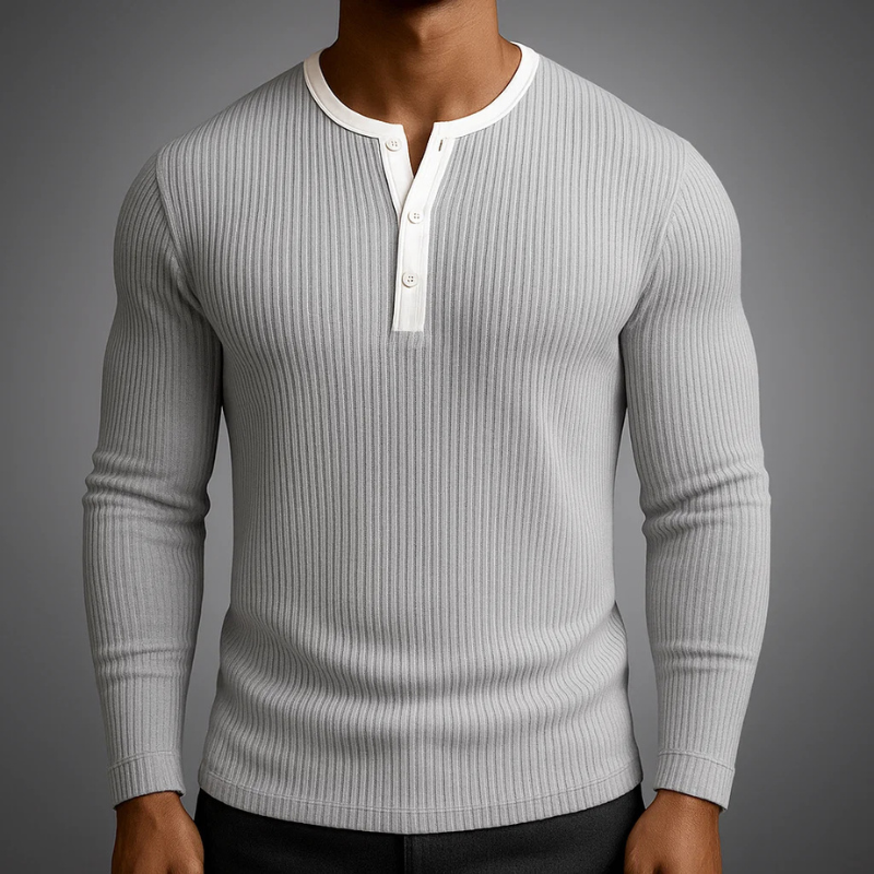 Brennan Long Sleeve Henley Shirt