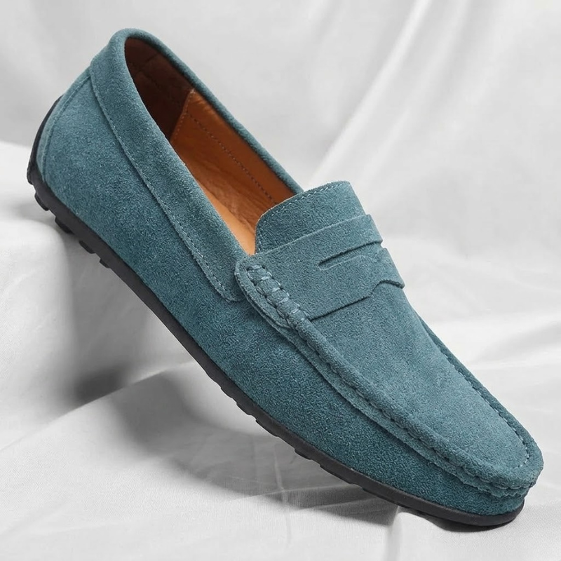 Veneto Suede Slip-On Loafers